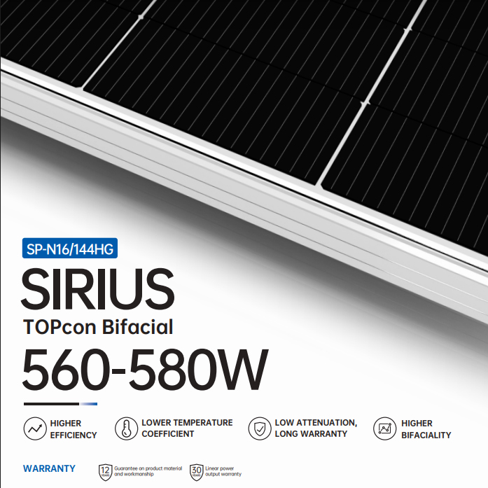 580W Solar panel