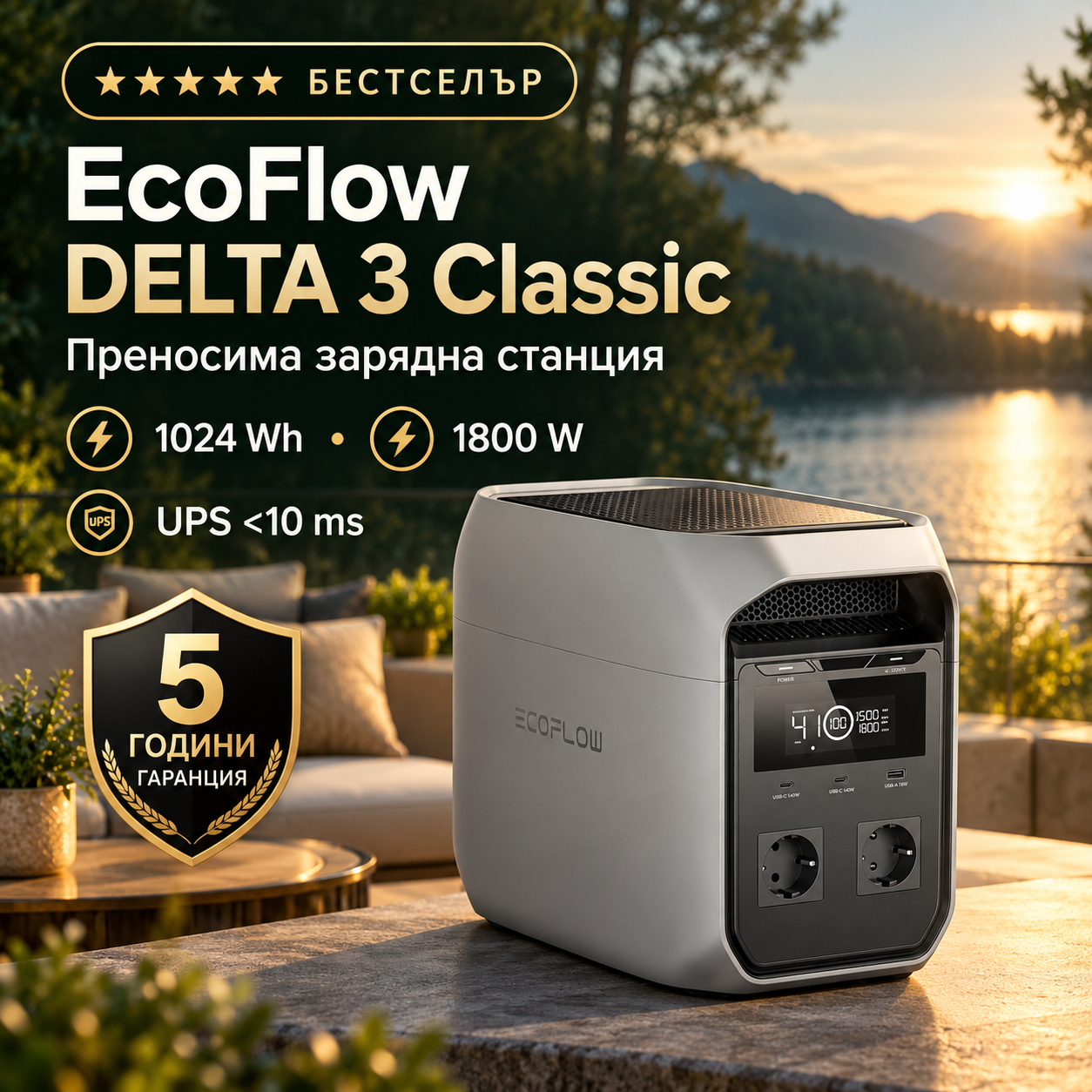 EcoFlow Delta 3 Classic Bestseller square